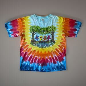 Vintage Grateful Dead Shirt Medium Multicolor Y2K Sundog Dancing Bear Jerry
